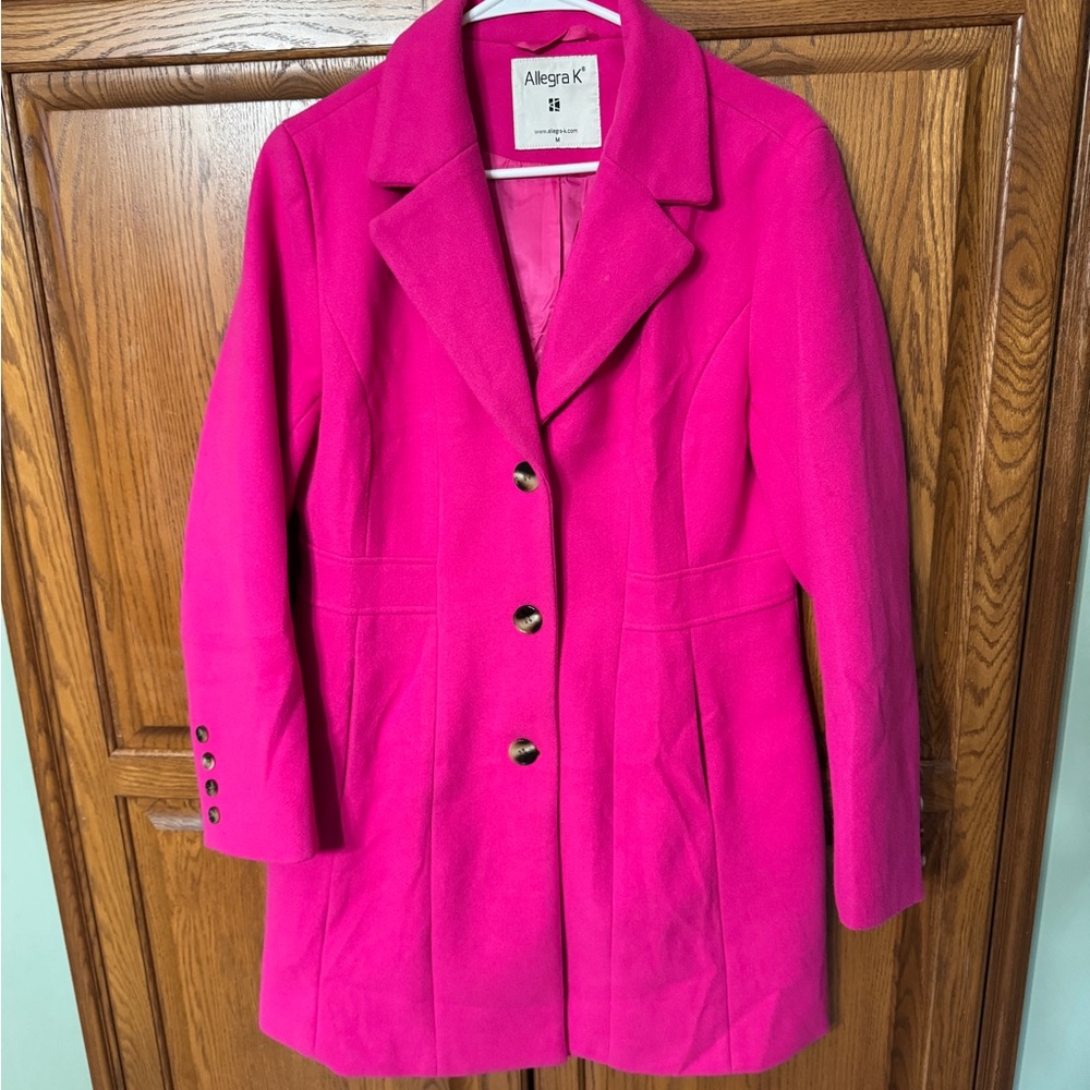 Allegra K Women's Fuchsia Blazer